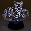 Светодиодная фигура Uniel ULI-M508 RGB/3AA Tiger Family/Black UL-00008403 Светодиодная фигура Uniel ULI-M508 RGB/3AA Tiger Family/Black UL-00008403