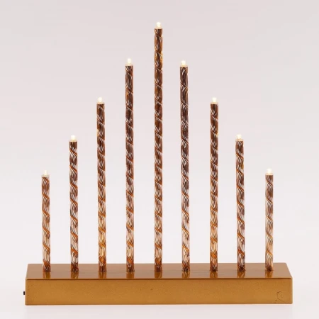 Светодиодная новогодняя фигура ЭРА ENGS-09 Свечи 9 LED Б0051935