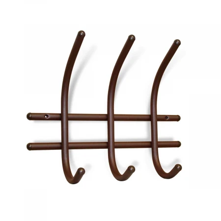 Настенная вешалка Sheffilton SHT-WH8 коричневый муар/черный 8582339602