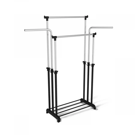 Гардеробная вешалка Sheffilton SHT-WR6 черный/черный муар/хром лак 4549135901