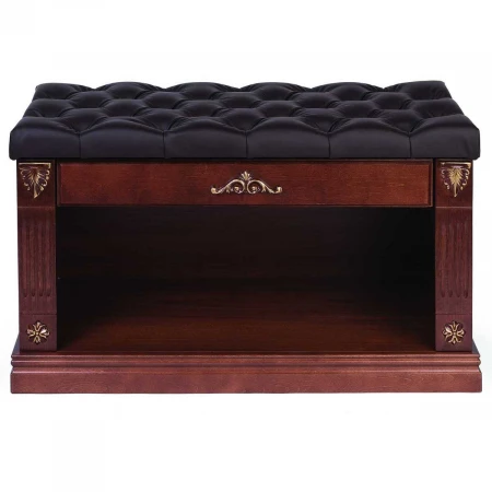 Обувница Мебелик Сильвия коричневый/темно-коричневый 001715