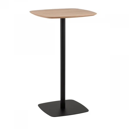 Барный стол Stool Group Form 60*60 светлое дерево/черный УТ000036017