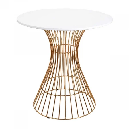 Журнальный стол AksHome Valse белый, мдф 66907