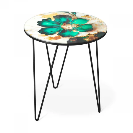 Журнальный стол Sheffilton SHT-CT27 малахитово зеленый/черный муар 4007482110