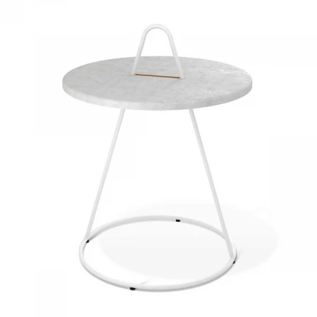 Журнальный стол Sheffilton SHT-CT36 морская галька/белый муар 5890981202