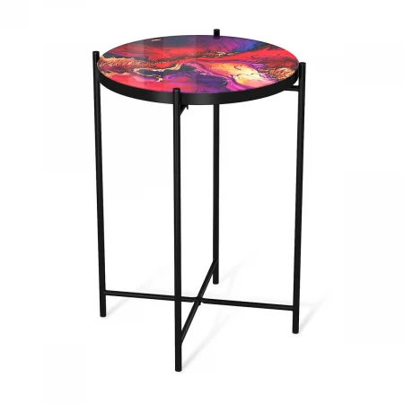 Журнальный стол Sheffilton SHT-CT8-3 амарантовый/черный муар 5093730101