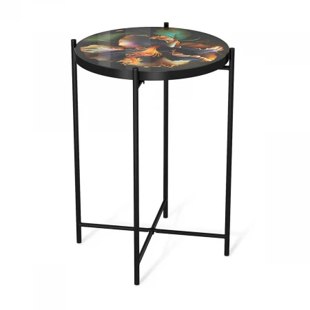 Журнальный стол Sheffilton SHT-CT8-3 ночной цветок/черный муар 5093730109