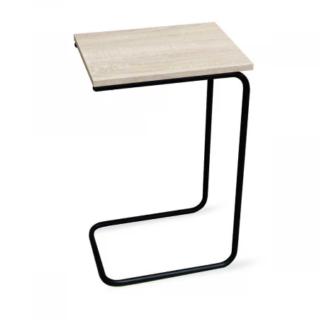 Журнальный стол Sheffilton SHT-CT9 дуб беленый/черный муар 7118870401