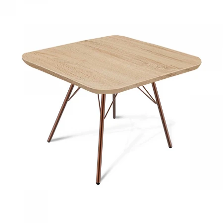 Журнальный стол Sheffilton SHT-S37/ЛДСП 60/60 медный мет./дуб сонома 5814077302