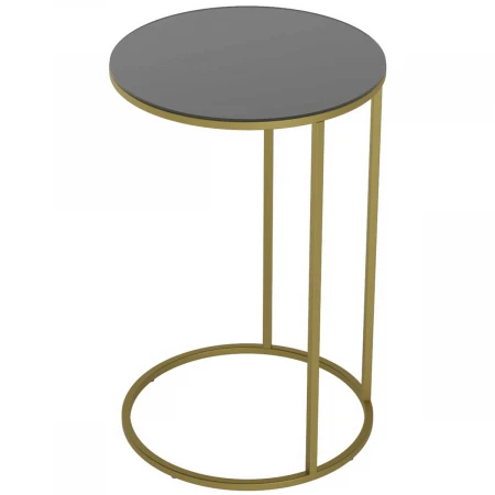 Журнальный стол Калифорния Остин Glass Черная лакобель/Золото 1009783202