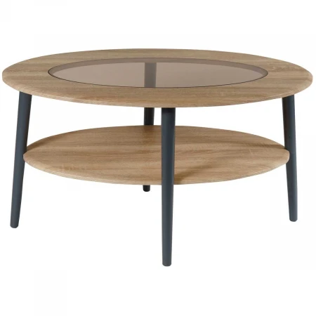 Журнальный стол Мебелик Эль со стеклом СЖС-01 006335