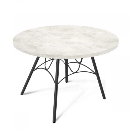 Журнальный стол Sheffilton SHT-S100/ЛДСП 60 черный муар/хромикс белый 2518097303