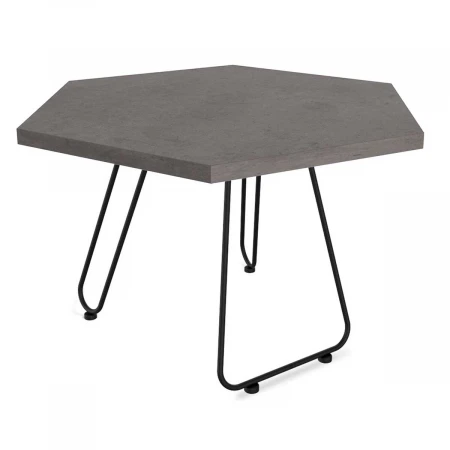 Журнальный стол Sheffilton SHT-S106/TT20 ЛДСП 70 черный муар/бетон чикаго темно-серый 4204952001