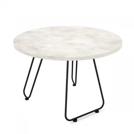 Журнальный стол Sheffilton SHT-S106/ЛДСП 60 черный муар/хромикс белый 8169109001