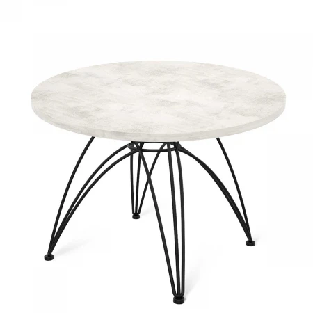 Журнальный стол Sheffilton SHT-S112/ЛДСП 60 черный муар/хромикс белый 3777179401