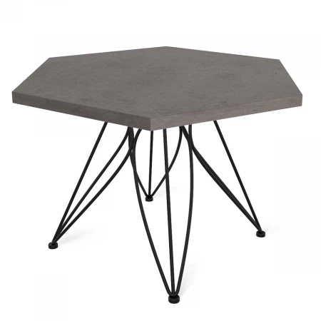 Журнальный стол Sheffilton SHT-S113/TT20 ЛДСП 70 черный муар/бетон чикаго темно-серый 4601795401