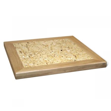 Журнальный стол Sheffilton SHT-TU29/H36/70/70 ДУБ/OSB прозрачный лак/чёрный муар 5387382501