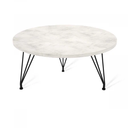 Журнальный стол Sheffilton SHT-TU29/H36/ЛДСП 60 черный муар/хромикс белый 1777745002