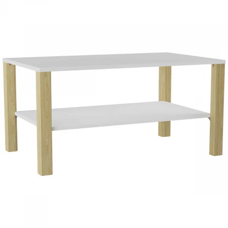 Журнальный стол Калифорния Пабло Белый/Дуб янтарный 3947892302