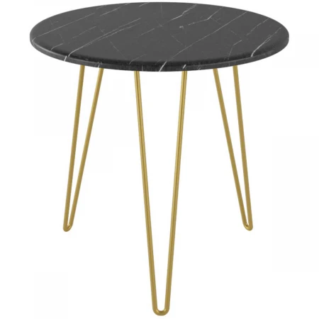 Журнальный стол Калифорния РИД Голд 530 черный мрамор 4058345302