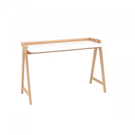 Письменный стол Stool Group Pyramid 118*53 белый/светлое дерево УТ000036011