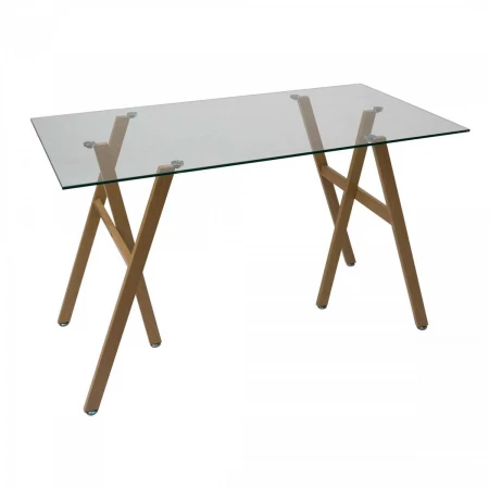 Письменный стол AksHome Nephrite прозрачный, стекло 86203