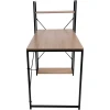 Письменный стол AksHome Onyx светлый дуб, лдсп, длина 120 см 80047
