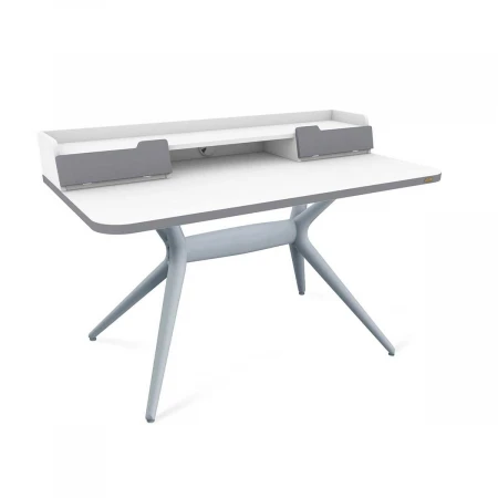 Письменный стол Sheffilton SHT-TU30-2/TT31 120/65 ЛДСП серый/белый шагрень/серый 9866014507
