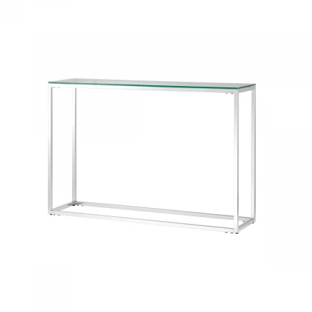 Консоль Stool Group ТАУН 115х30 прозрачное стекло сталь серебро ECST-022