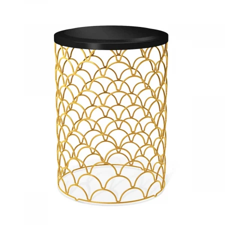 Кофейный стол Sheffilton SHT-CT24 золото/черный муар 3950027103