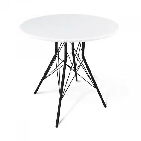 Кухонный стол Sheffilton SHT-T2 черный муар/белый 5500103801