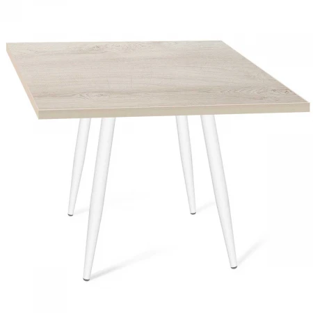Кухонный стол Sheffilton SHT-TU14/80/80 ЛДСП белый муар/дуб выбеленный 9738378806
