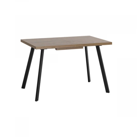 Кухонный стол Stool Group PLAIN 116-158х74 дуб/черный 80.581.01 8048