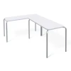 Кухонный стол Sheffilton SHT-T35 100/50 белый матовый/хром лак 9873642301 Кухонный стол Sheffilton SHT-T35 100/50 белый матовый/хром лак 9873642301