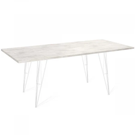 Кухонный стол Sheffilton SHT-TU10/140/80 ЛДСП белый/хромикс белый 2963401901