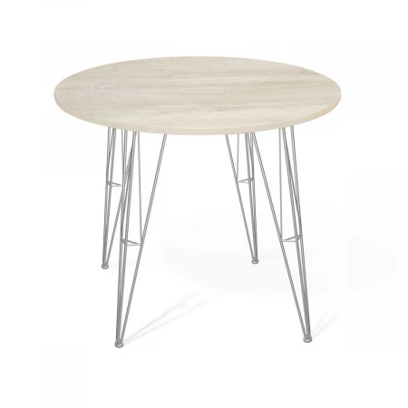 Кухонный стол Sheffilton SHT-TU10/80 ЛДСП хром лак/дуб беленый 2359864801