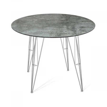 Кухонный стол Sheffilton SHT-TU10/ТT27-1 90 пластик HPL хром лак/бостон темный 5209750102