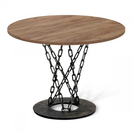 Кухонный стол Sheffilton SHT-TU11/90 ЛДСП черный муар/зол.платина/дуб галиф. табак 5060930401