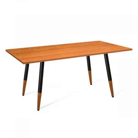 Кухонный стол Sheffilton SHT-TU12/120/80 ЛДСП черный муар/темный орех/орех 7600938801