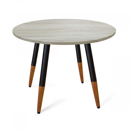 Кухонный стол Sheffilton SHT-TU12/90 МДФ черный/темный орех/дуб верона белый 2672060902