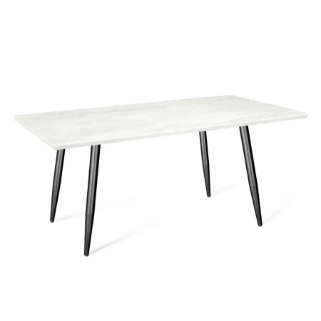 Кухонный стол Sheffilton SHT-TU14/120/80 МДФ черный муар/бетон голубой 1396635302