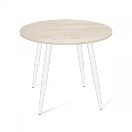 Кухонный стол Sheffilton SHT-TU14/80 ЛДСП белый муар/дуб выбеленный 7971766403