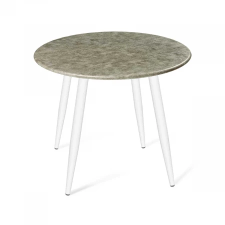 Кухонный стол Sheffilton SHT-TU14/80 МДФ белый муар/лофт медь 6328796107