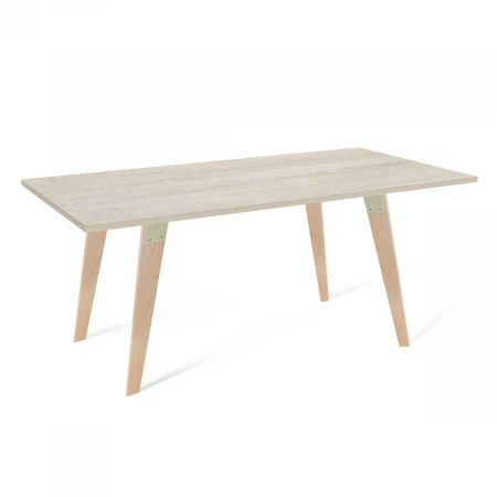 Кухонный стол Sheffilton SHT-TU16/120/80 ЛДСП прозрачный лак/дуб беленный 0830980301