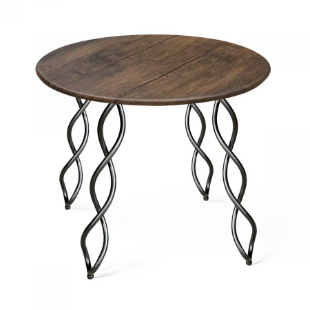 Кухонный стол Sheffilton SHT-TU17/80 МДФ черный муар/палисандр 3533725701