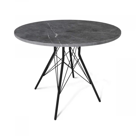 Кухонный стол Sheffilton SHT-TU2-1/90 МДФ черный муар/мрамор премиум 4720614801