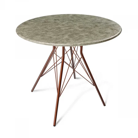 Кухонный стол Sheffilton SHT-TU2-1/МДФ 80 лофт медь/медный металлик 5657442503