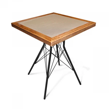 Кухонный стол Sheffilton SHT-TU2-1/ТT7 60/60 ДУБ/керамика черный муар/браш.коричневый/песочный 3897737901