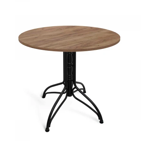 Кухонный стол Sheffilton SHT-TU25/90 ЛДСП черный муар/дуб галифакс табак 5022614401