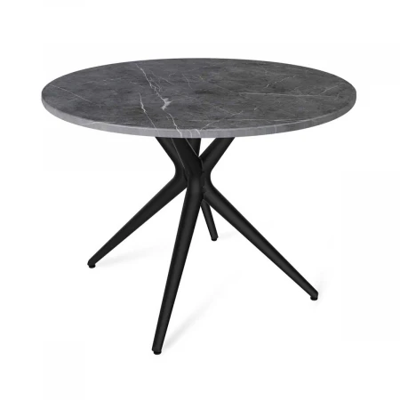 Кухонный стол Sheffilton SHT-TU30/90 МДФ черный/мрамор премиум 1856318001